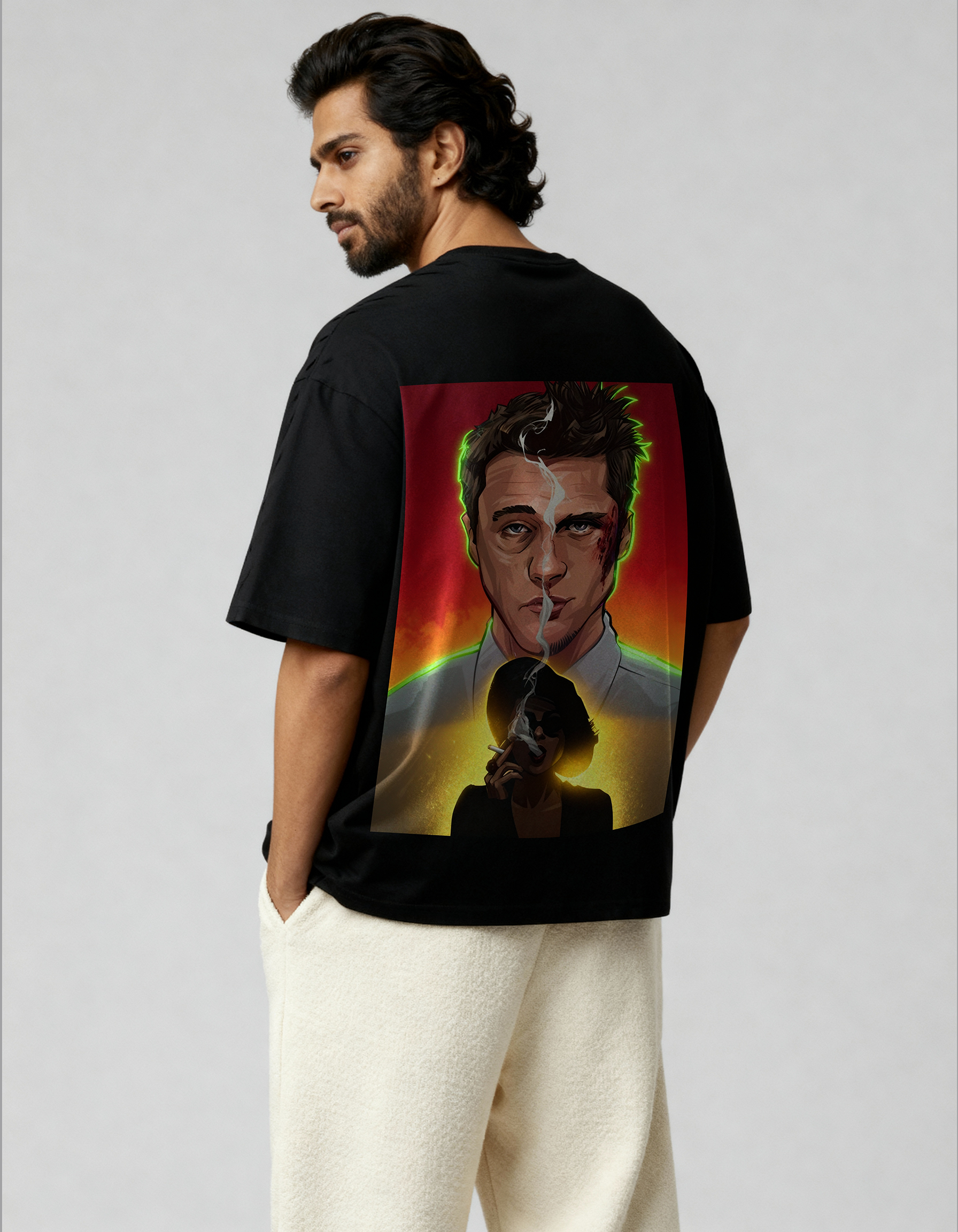 Fight club graphic - Oversized T-Shirt – The Grey Weave