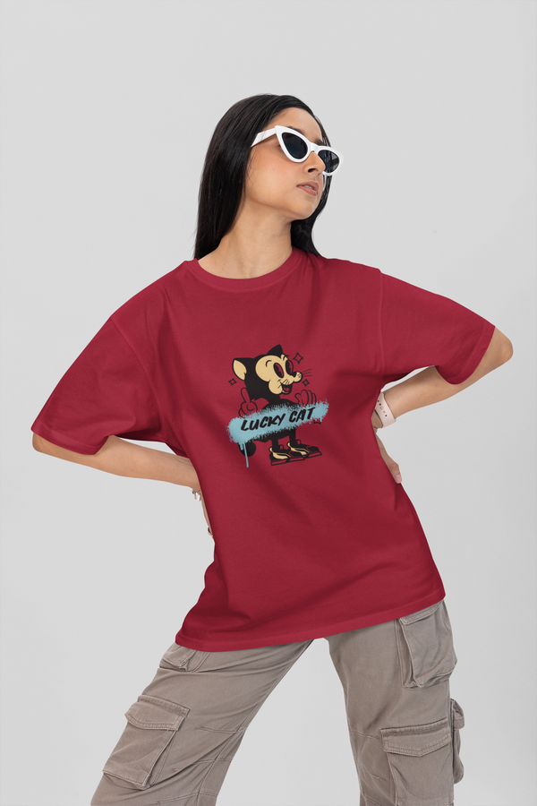 Lucky Cat - OS T-Shirt