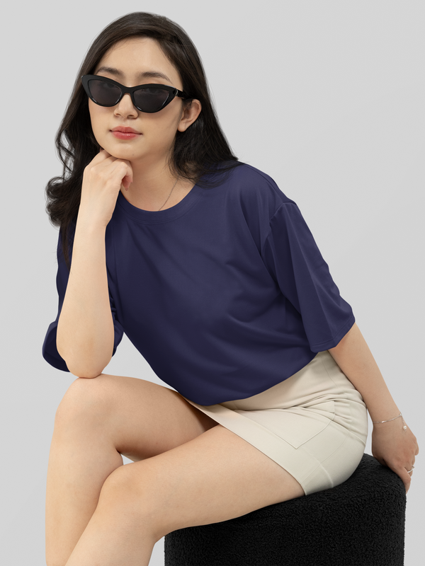 Dark Blue Solid - OS T-Shirt