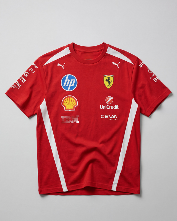 Scuderia Ferrari F1 2026 Men's Team Drivers Tshirt - Red