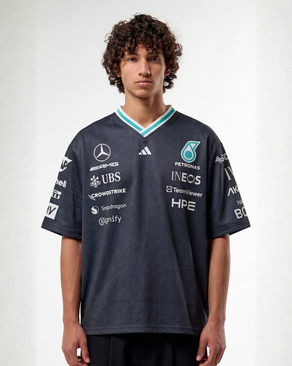 Mercedes AMG f1 Men's 2026 Authentic Driver Tee Black