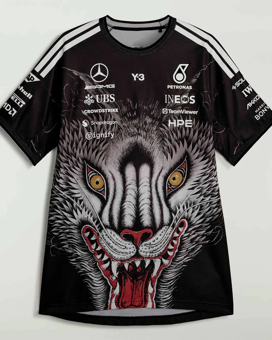 Y-3 x Mercedes-AMG F1 Team Driver Oversized Tee Black Wolf Edition