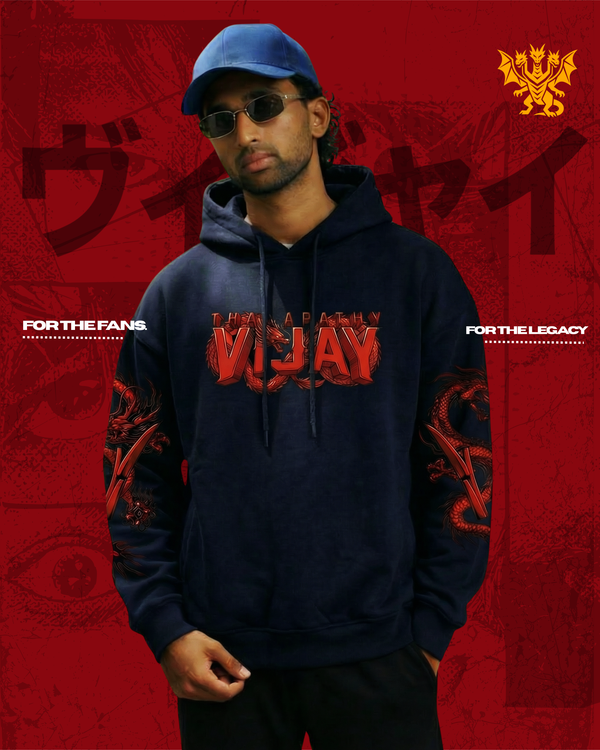 Thalapathy Farewell Hoodie(Dark Blue)