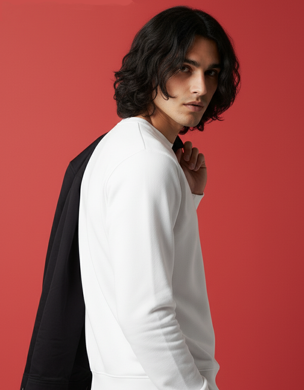 White-Men's Sweatshirt