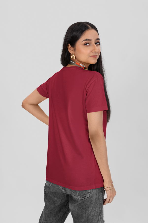 Maroon Solid - OS T-Shirt