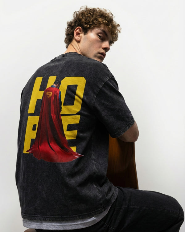 Superman Hope Acid Washed T-Shirt