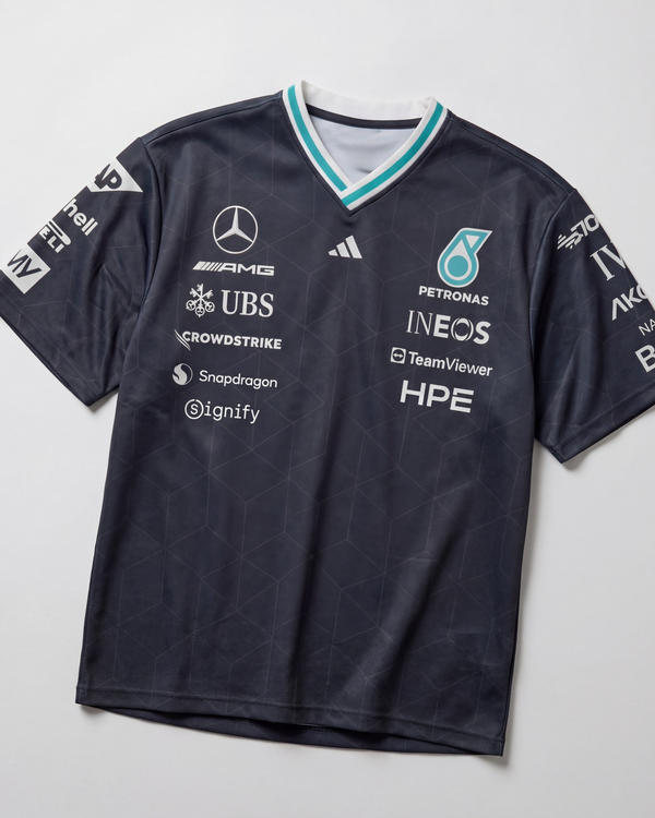 Mercedes AMG f1 Men's 2026 Authentic Driver Tee Black