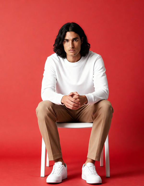 White-Men's Sweatshirt