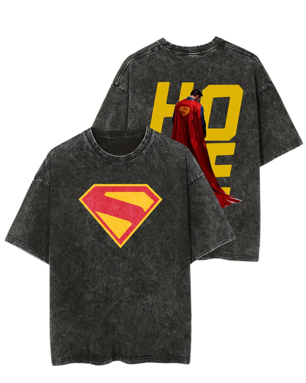 Superman Hope Acid Washed T-Shirt
