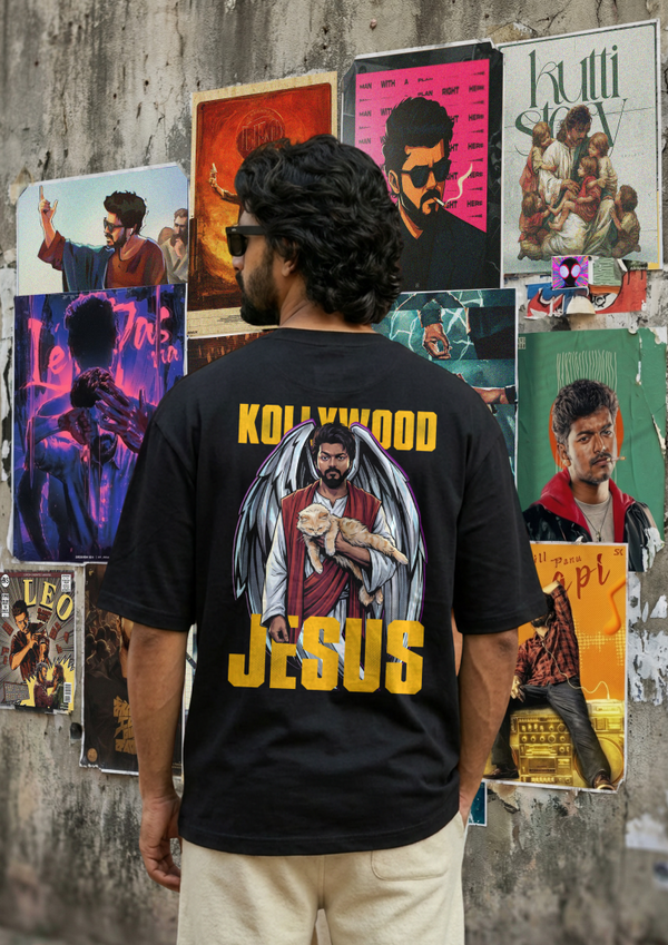 Kollywood Jesus Premium Oversized T-Shirt