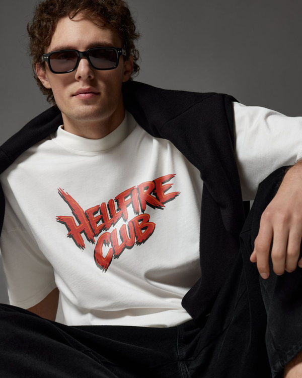 Stranger Things Hawkins Hellfire Edition Oversized Tee
