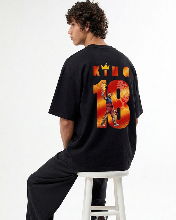 RCB King 18 Tribute Oversized Tee