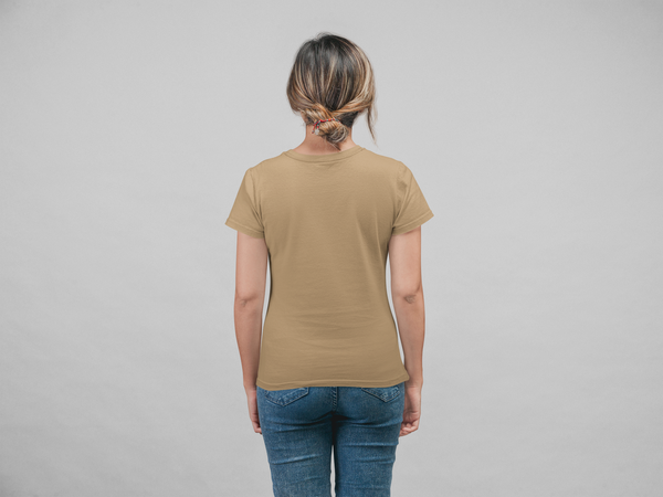 Beige Solid - Regular T-Shirt