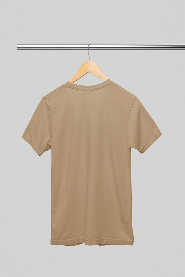 Beige Solid - Regular T-Shirt