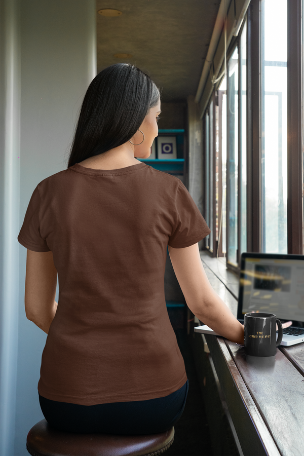 Brown Solid - Regular T-Shirt