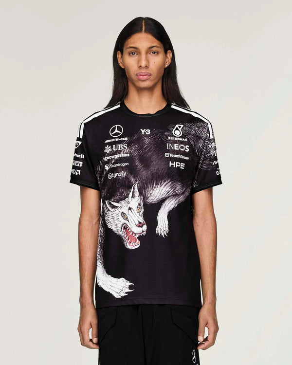 Y-3 x Mercedes-AMG F1 Team Driver Oversized Tee Black