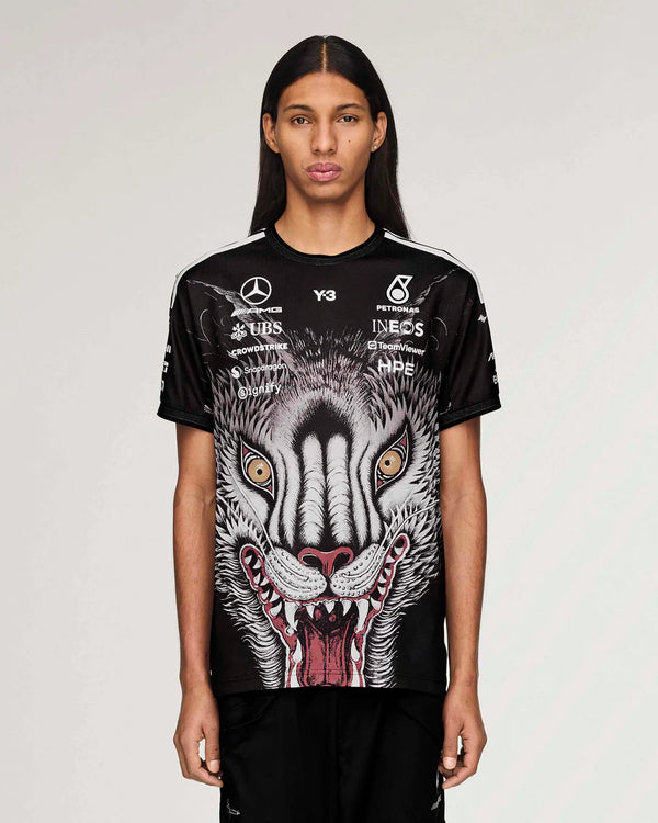 Y-3 x Mercedes-AMG F1 Team Driver Oversized Tee Black Wolf Edition