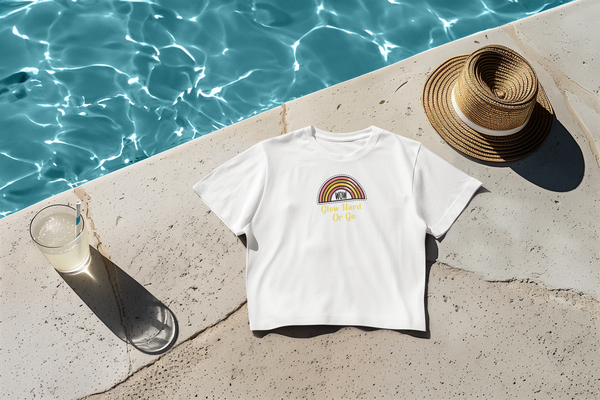 Glow Hard Or Go - Crop Top