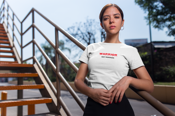 Warrior Not Worrier - Crop Top
