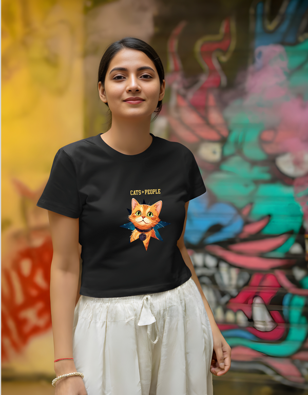 Cat > People - Crop Top