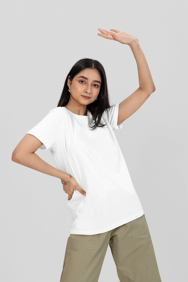 White Solid - Regular T-Shirt