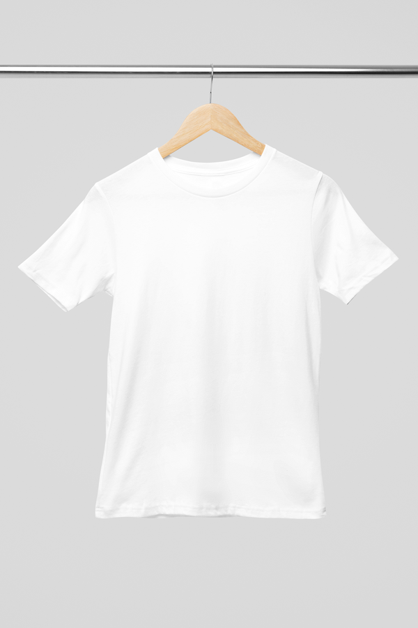 White Solid - Regular T-Shirt