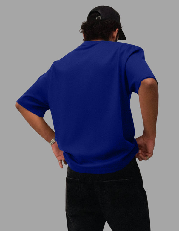 Blue Solid-OverSized