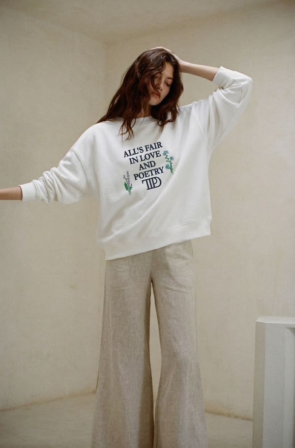 Taylor Swift - All’s fair in love and poetry... Womens's Sweat Shirt