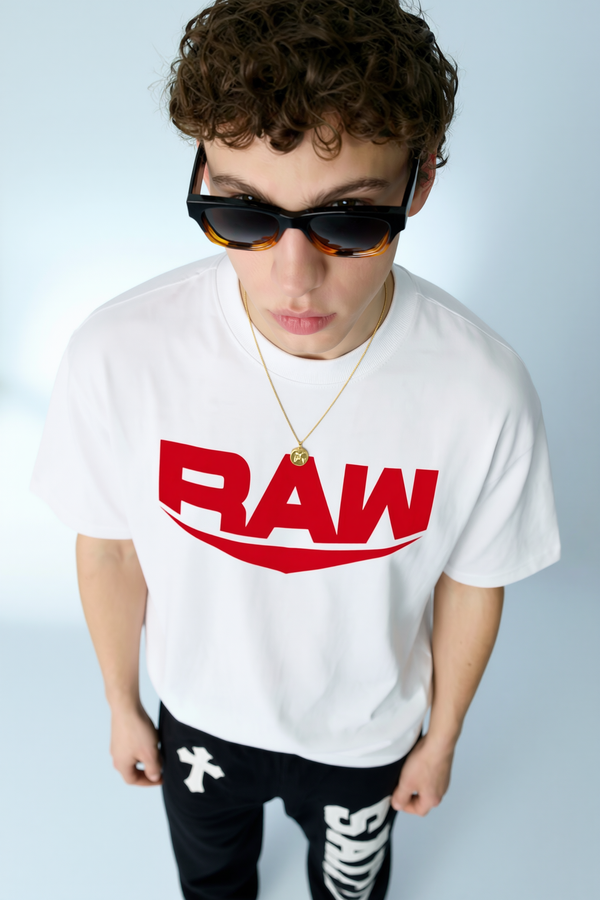 Raw Mode Oversized Graphic T-Shirt