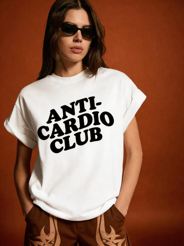 Anti-Cardio Club Gym Oversized T-Shirt