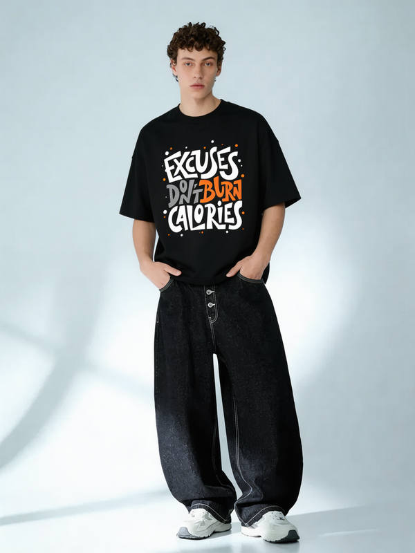 No Excuses: Burn Mode Edition Oversized Tee
