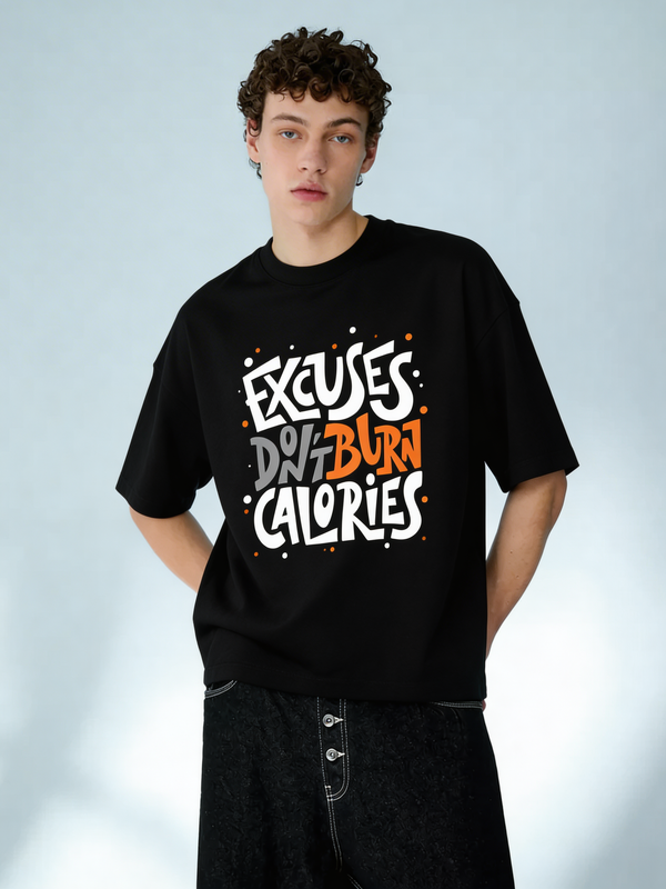 No Excuses: Burn Mode Edition Oversized Tee