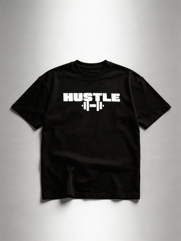 Hustle – Run Wild Oversized Graphic T-Shirt