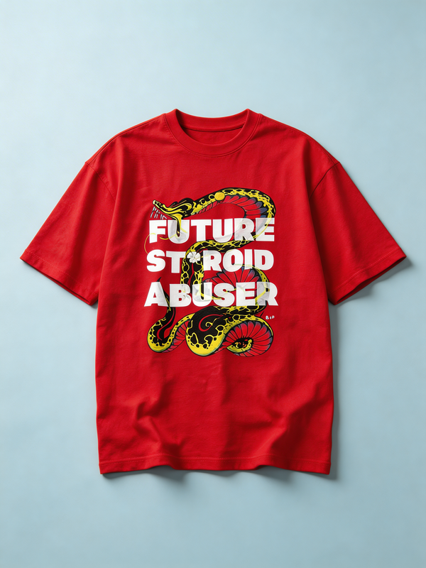 Future Steroid Abuser Oversized Graphic T-Shirt