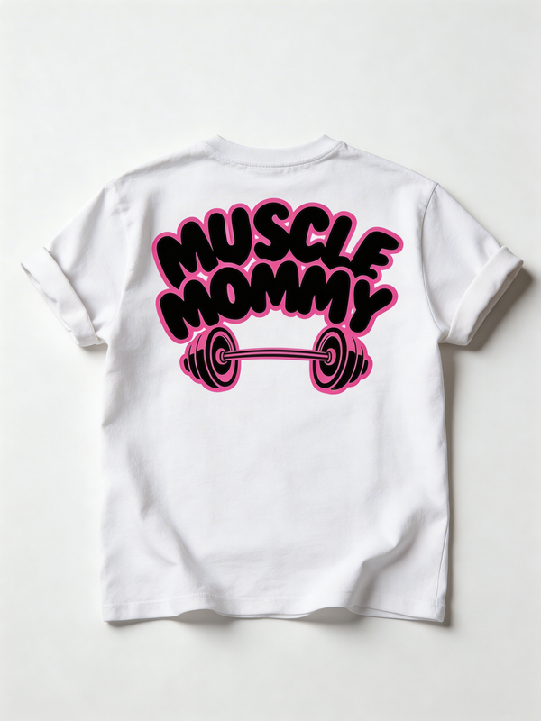 Muscle Mommy Oversized Graphic T-Shirt