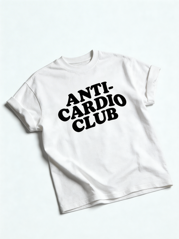 Anti-Cardio Club Gym Oversized T-Shirt