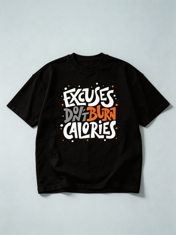No Excuses: Burn Mode Edition Oversized Tee