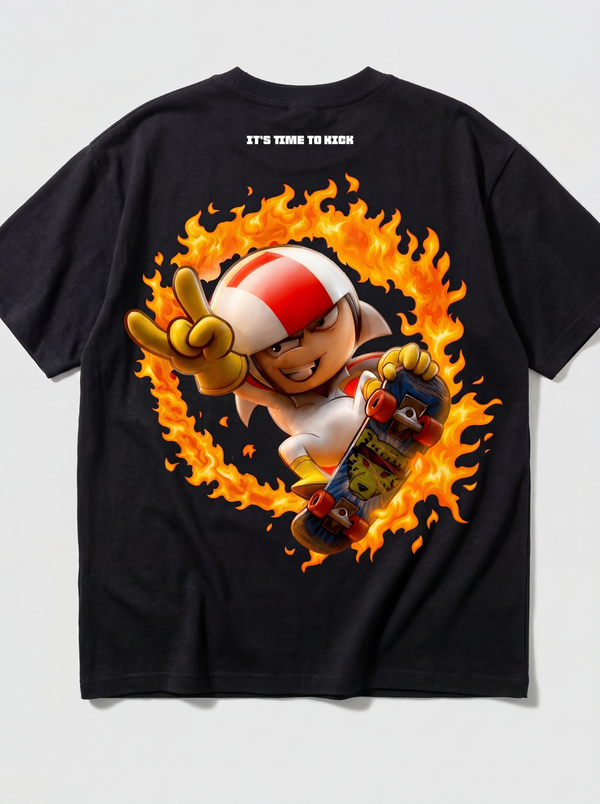 Kick Buttowski It's time to Kick Oversized Tee