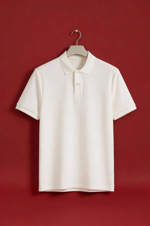 Half White Polo