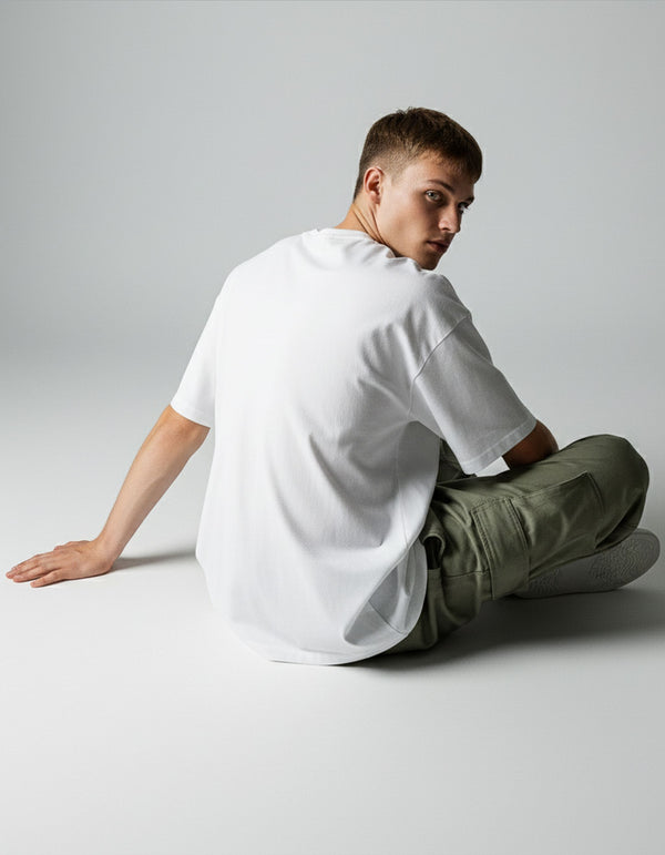 White Solid-OverSized